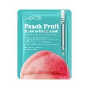 Peach Fruit Moisturizing Mask - Teal & Pink